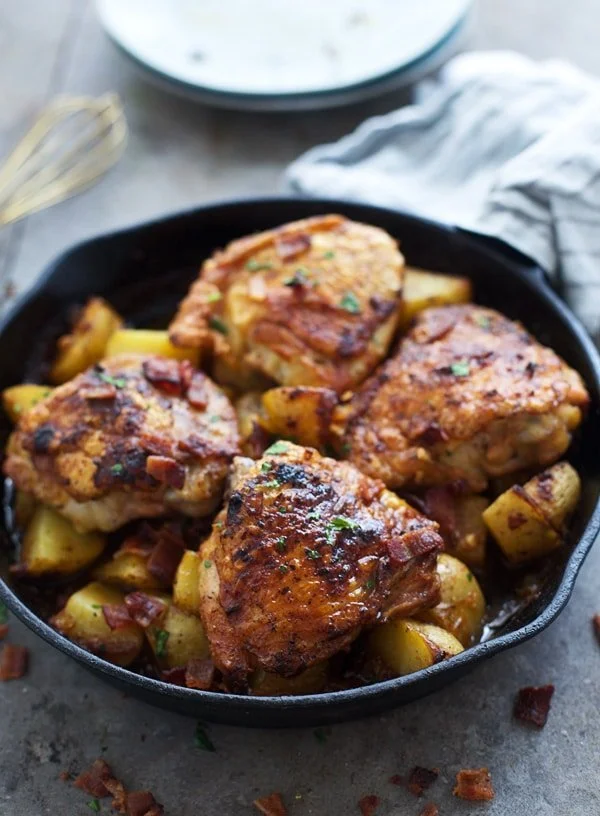 Braised Dijon Chicken and Potatoes