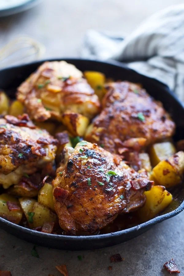 Braised Dijon Chicken and Potatoes