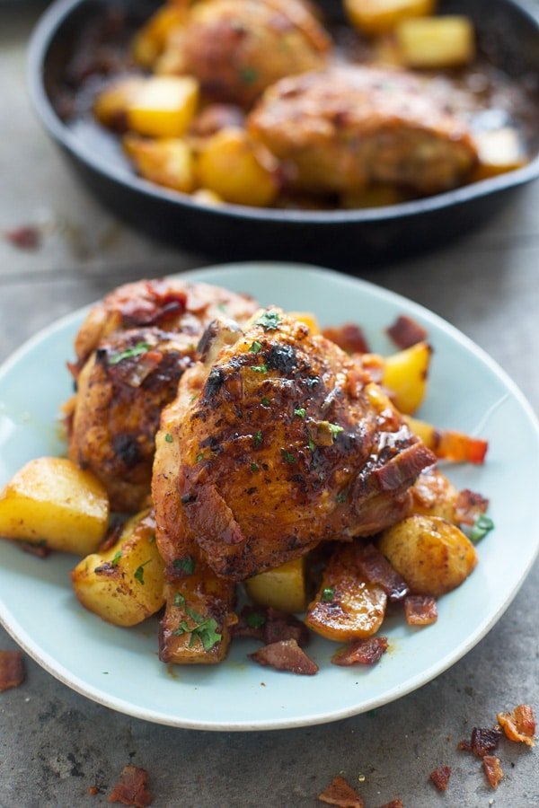 Braised Dijon Chicken and Potatoes