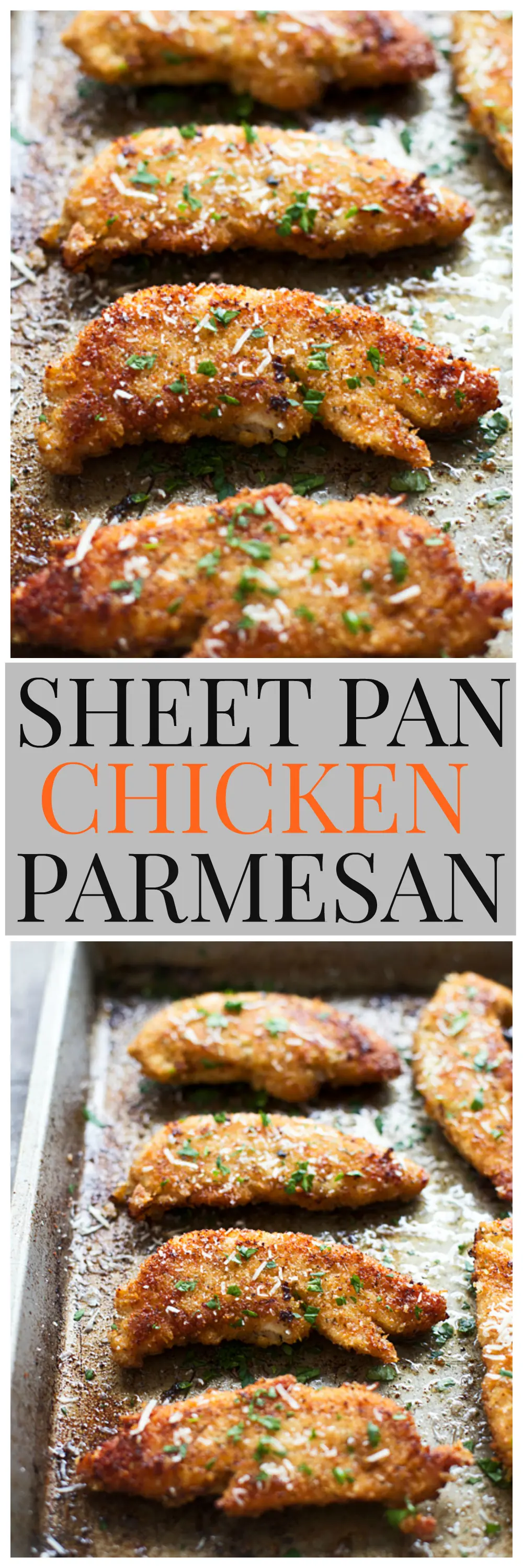 Crispy Sheet Pan Chicken Parmesan 
