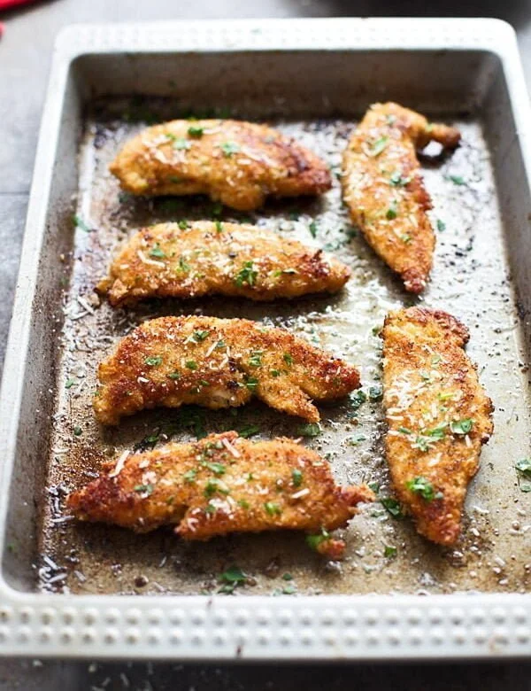 Crispy Sheet Pan Chicken Parmesan