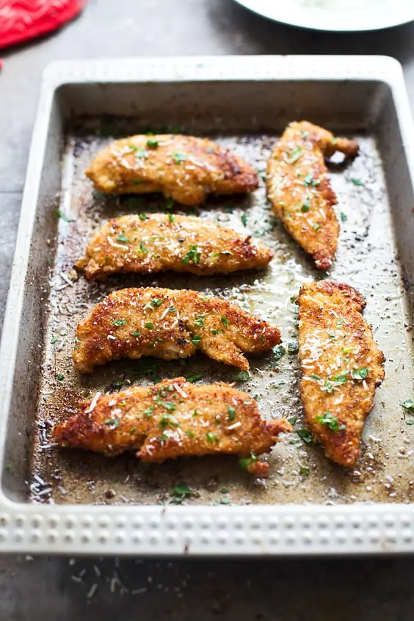 Crispy Sheet Pan Chicken Parmesan 