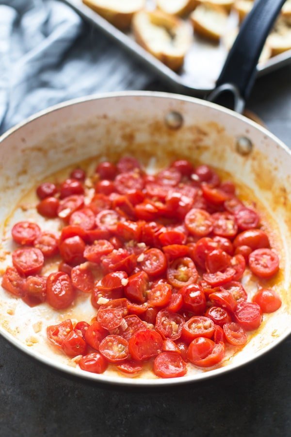 Fried Burrata with Cherry Tomato Sauce