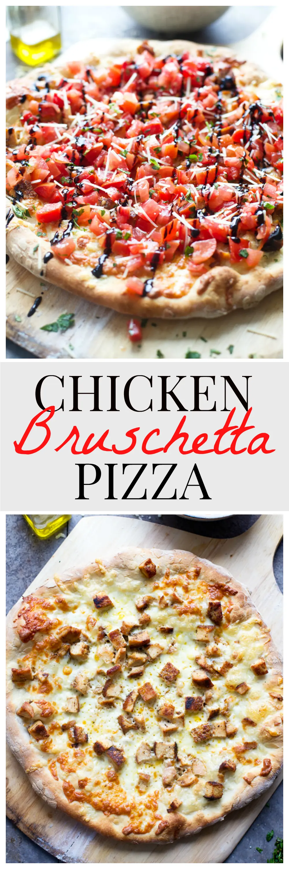 Easy Bruschetta Chicken Pizza