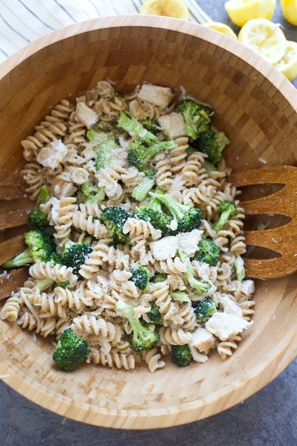Lemony Roasted Chicken & Broccoli Rotini - Only 8 ingredients!