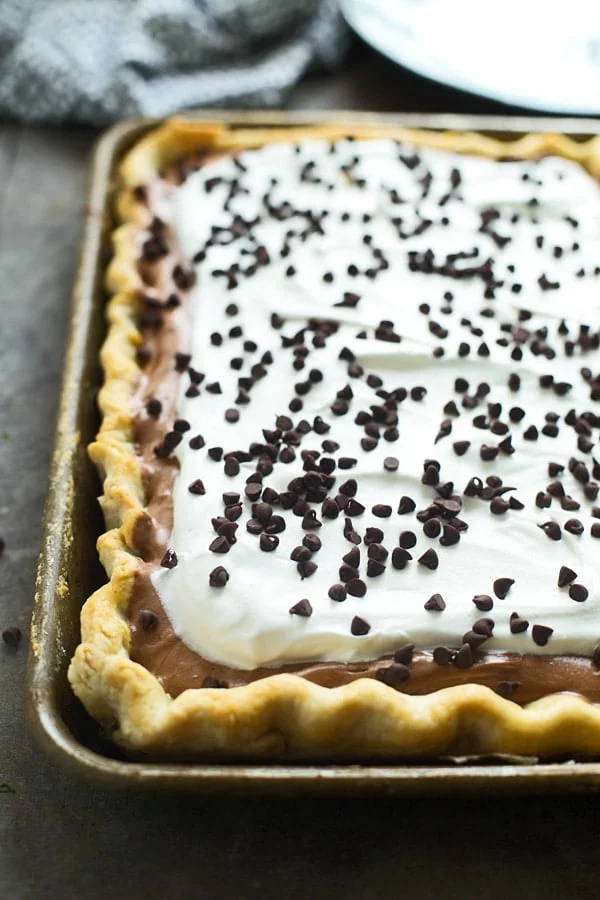 French Silk Slab Pie