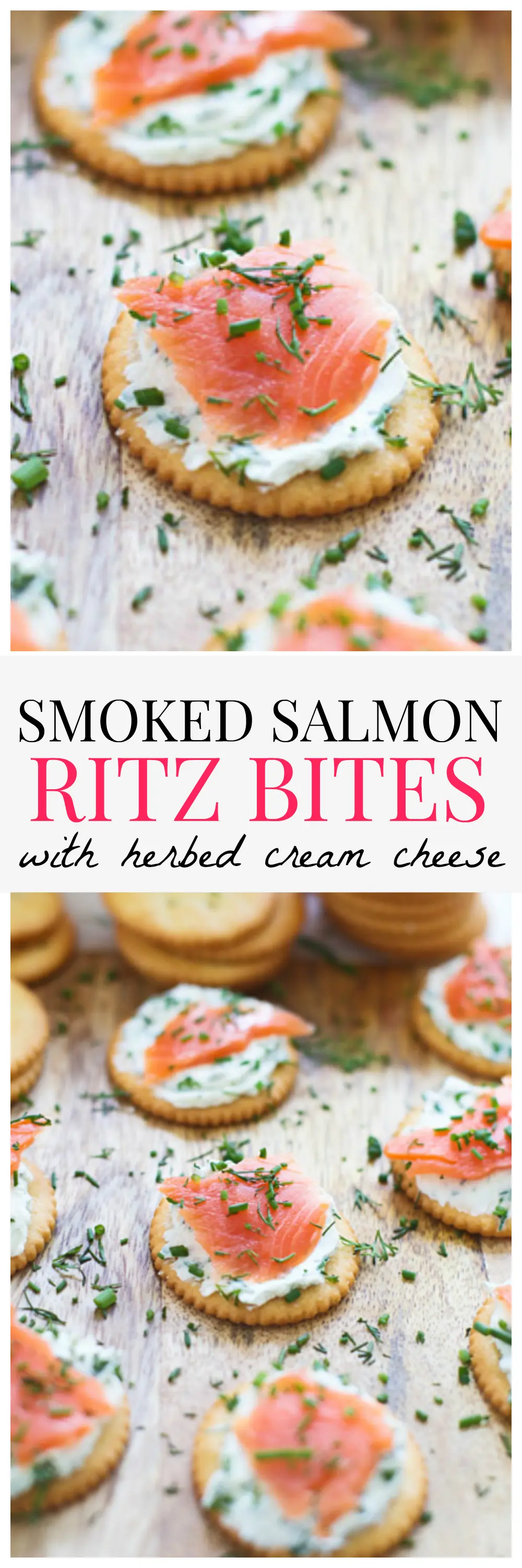 Smoked Salmon RITZ Bites with Herbed Cream Cheese 