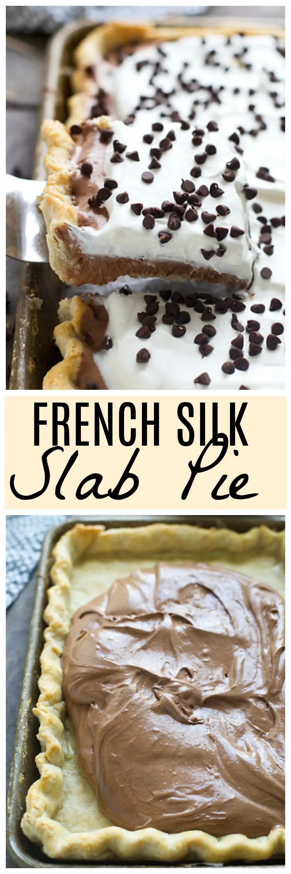 French Silk Slab Pie