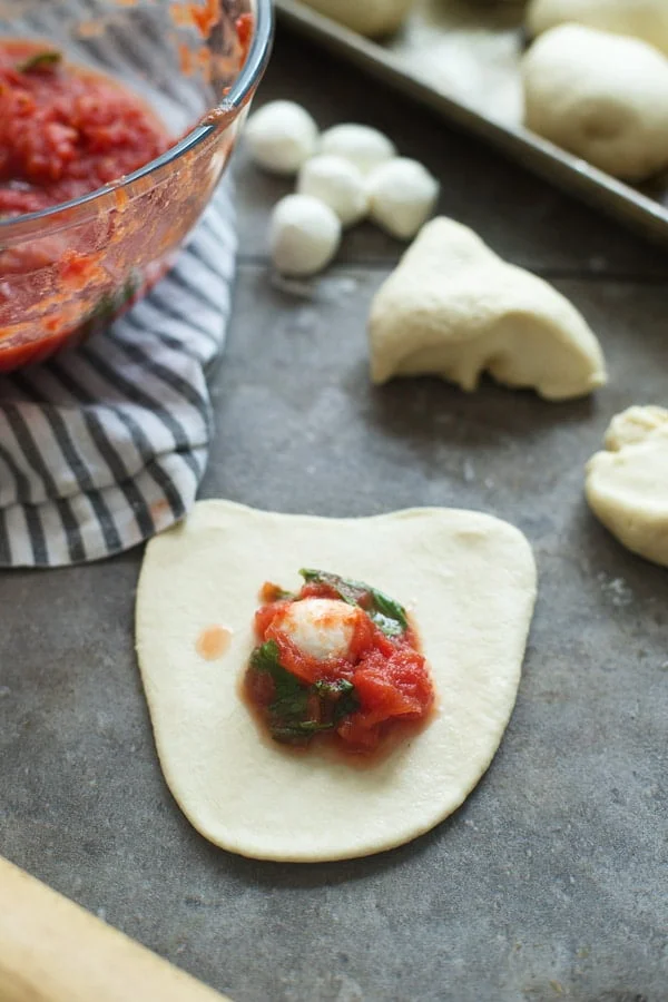 Pizza Margherita Pretzel Bombs