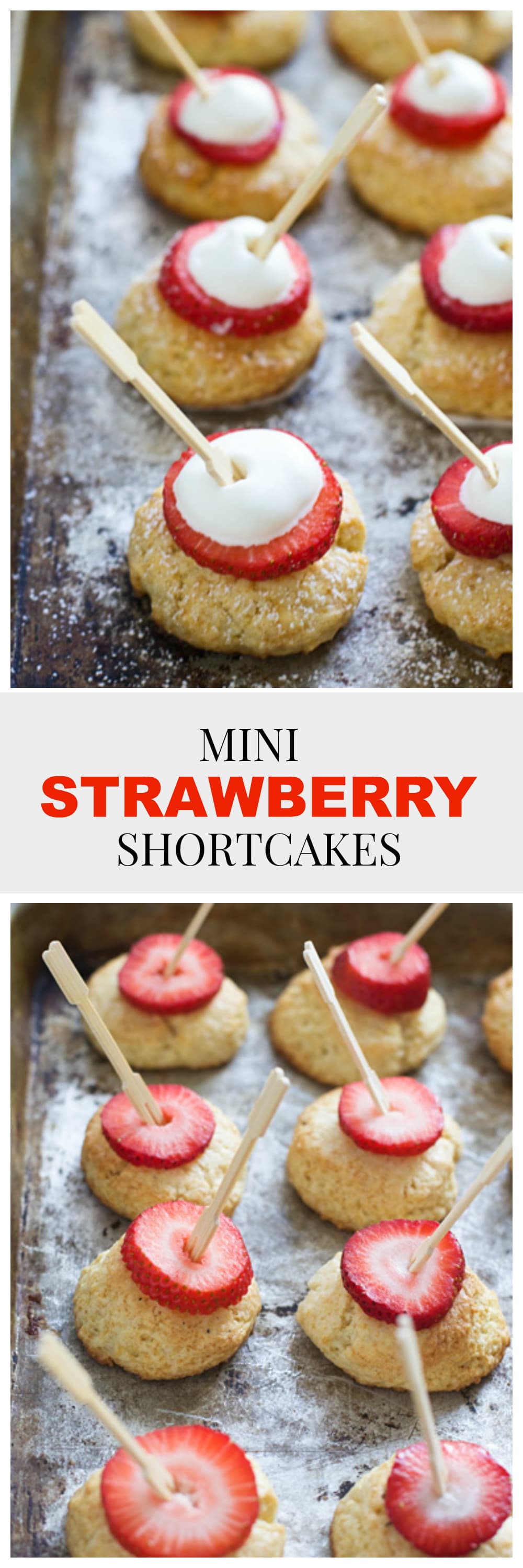 These Mini Strawberry Shortcakes are the perfect, easy delicious bite for summer entertaining! 