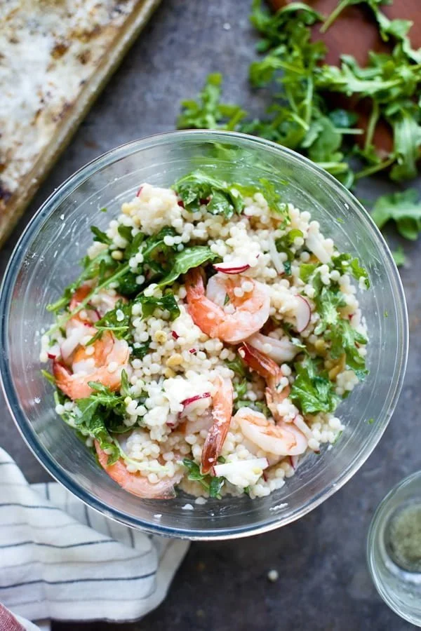 Shrimp Israeli Couscous Salad Cooking for Keeps