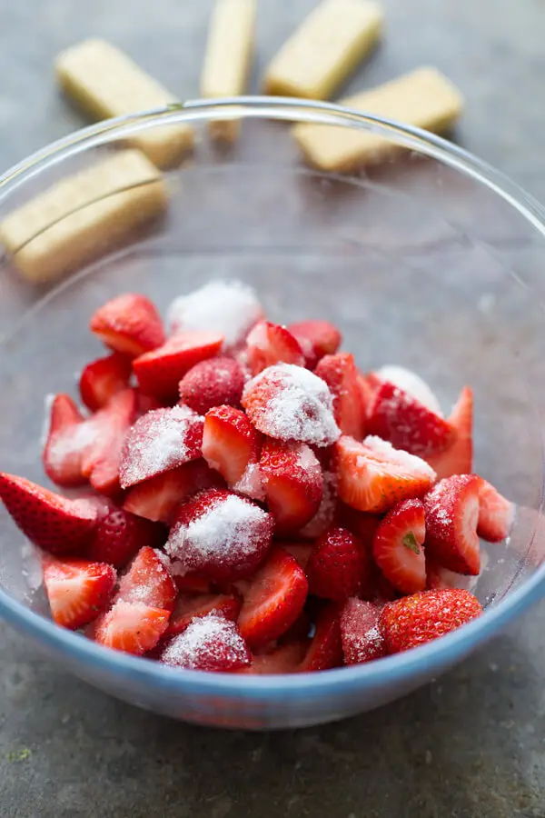 Macerated strawberries