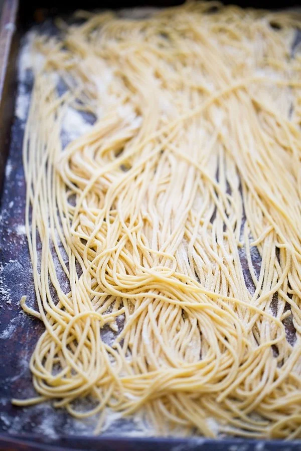 Homemade spaghetti 