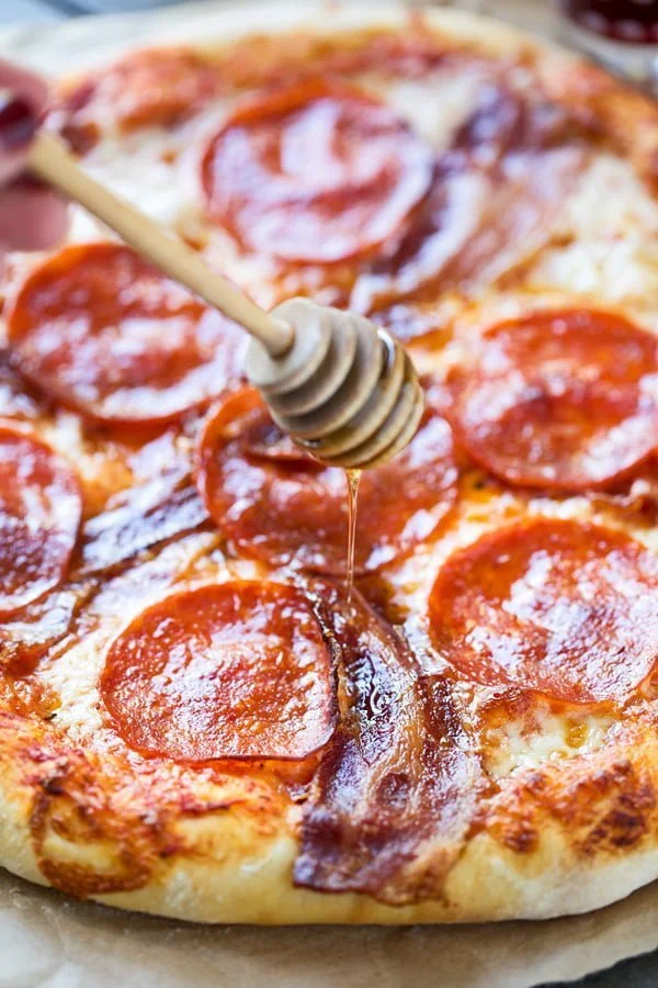 Best Pepperoni & Bacon Pizza with Truffle Honey - Cooking for Keeps