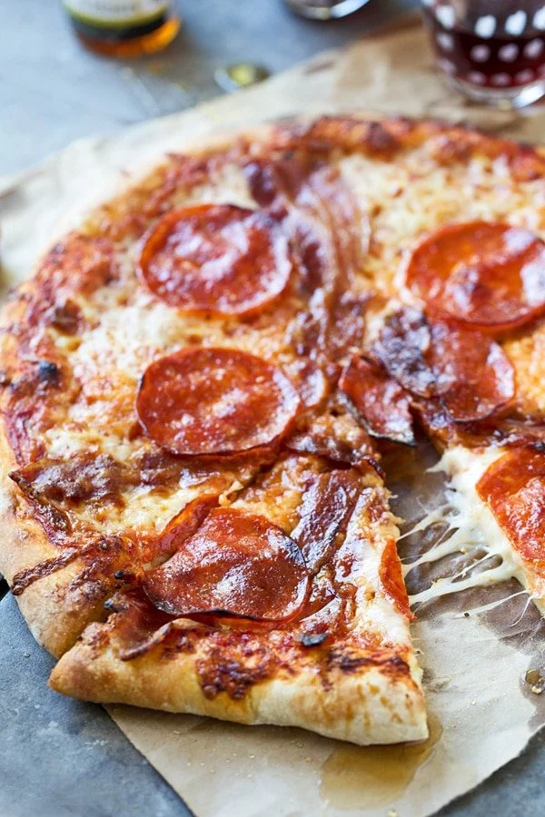 Best Pepperoni &amp; Bacon Pizza with Truffle Honey&lt;img src=