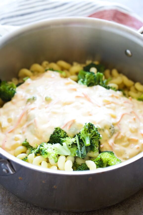 Broccoli Cheddar Soup Mac and Cheese Cooking for Keeps