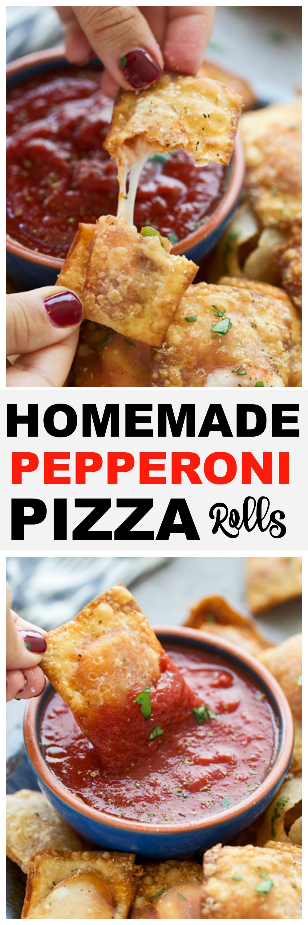 Homemade Pepperoni Pizza Rolls