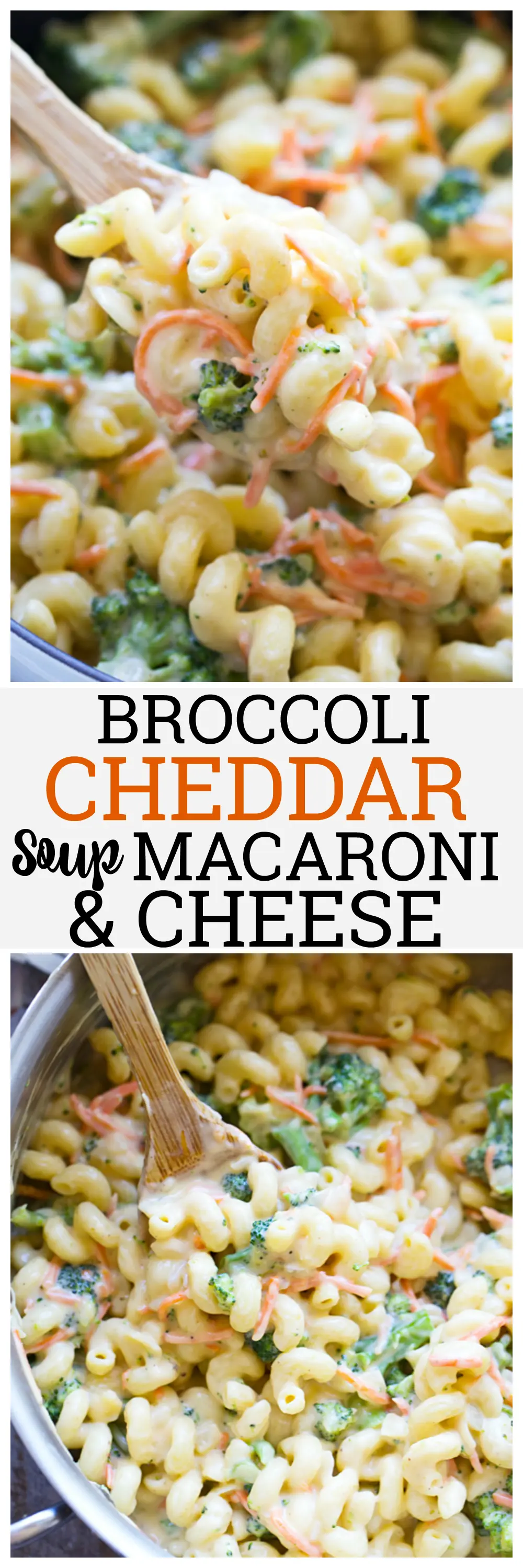 Broccoli Cheddar Soup Mac and Cheese - Your favorite cheesy broccoli soup in mac and cheese form!