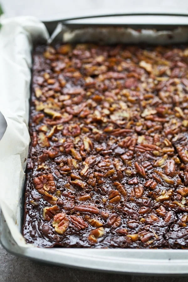 Brown Butter Chocolate Pecan Bars