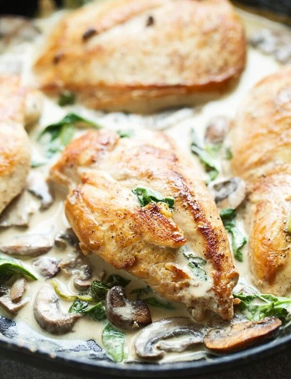 Creamy Lemon & Mushroom Chicken