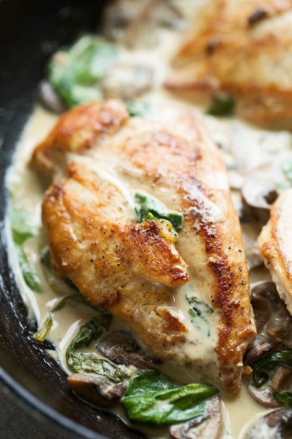 Creamy Lemon & Mushroom Chicken