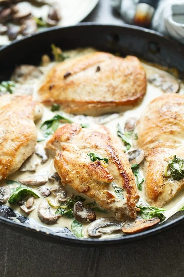 Creamy Lemon & Mushroom Chicken