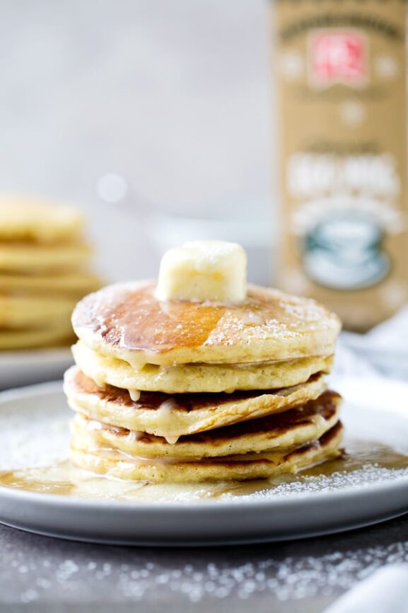 Eggnog Buttermilk Pancakes