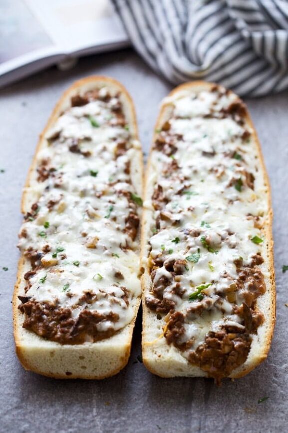 Beef Stroganoff French Bread Toasts Cooking for Keeps