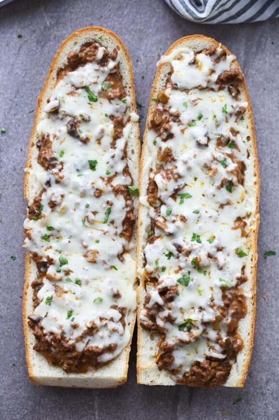 Beef Stroganoff French Bread Toasts Cooking for Keeps