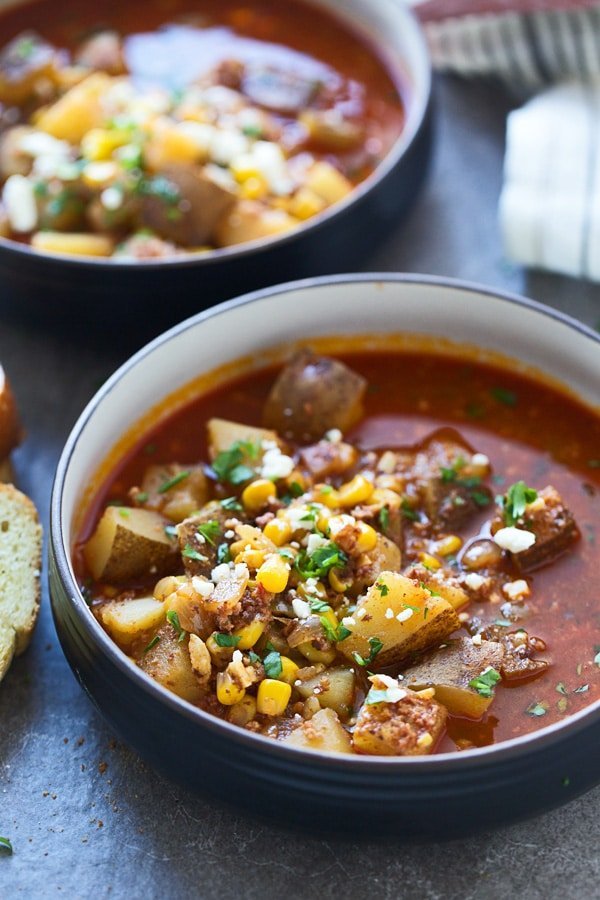 Easy Chorizo & Potato Soup