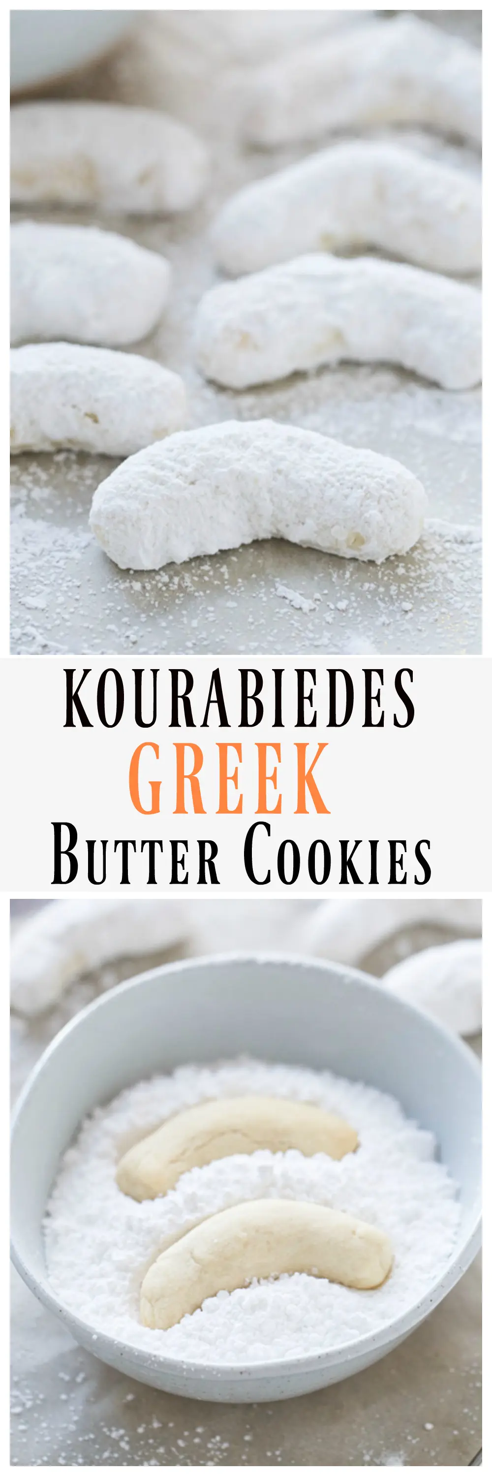 Kourabiedes (Greek Butter Cookies)