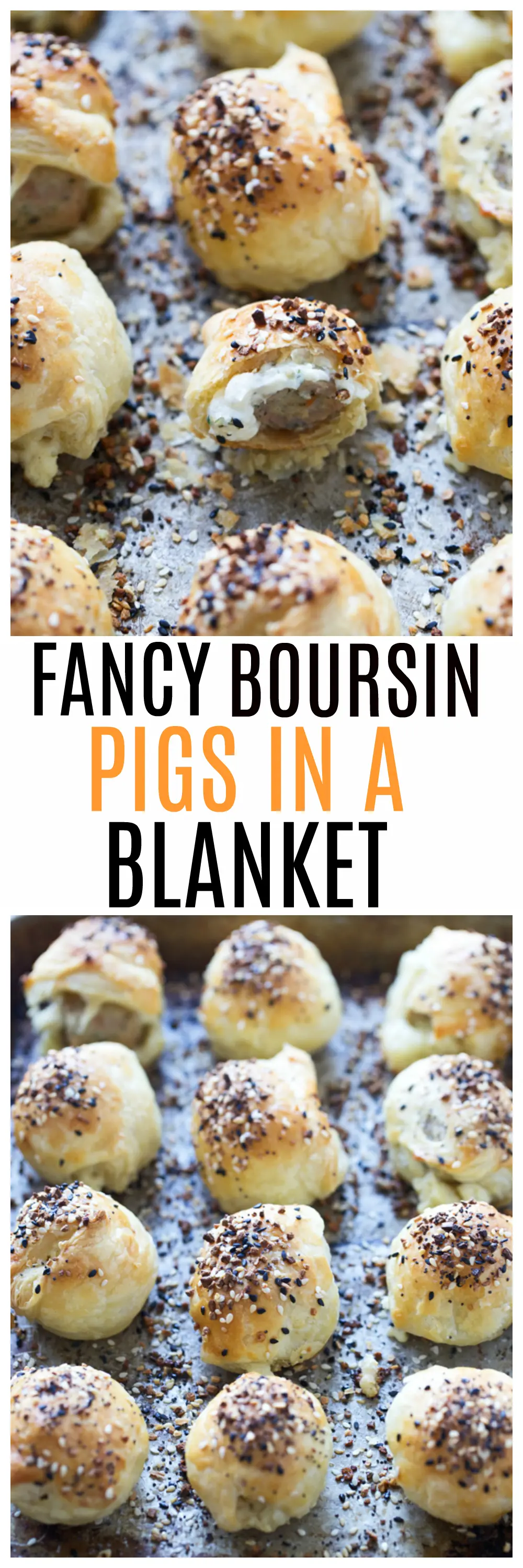 Fancy Boursin Pigs in a Blanket- Only five ingredients and so easy to throw together!