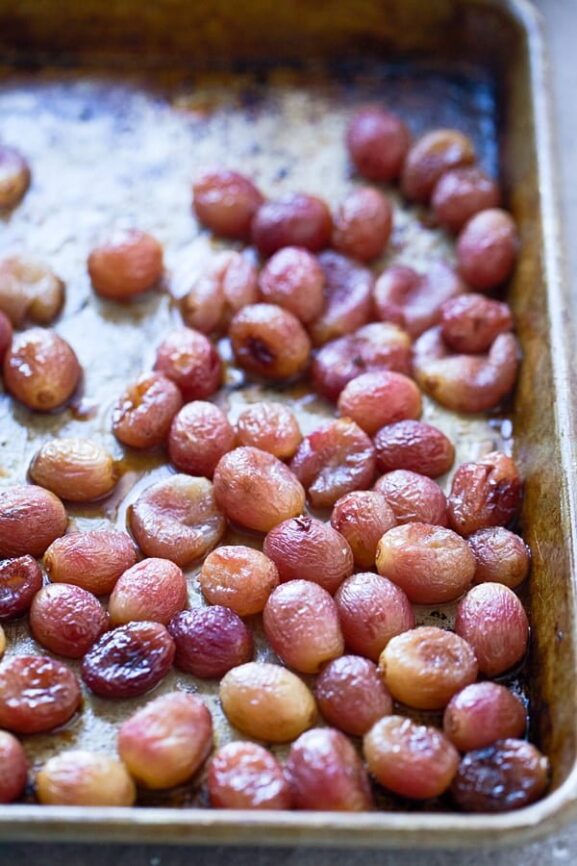 Roasted Grape, Whipped Ricotta and Truffle Honey Crostini Cooking for