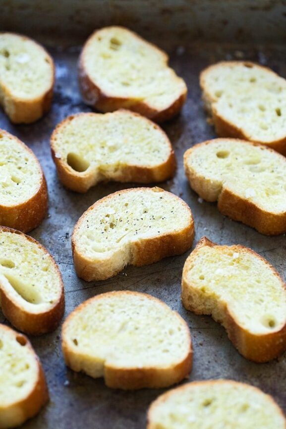 Roasted Grape, Whipped Ricotta and Truffle Honey Crostini Cooking for