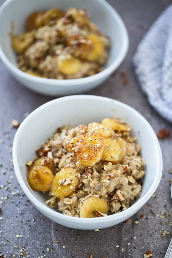 Bananas Foster Rolled Oats