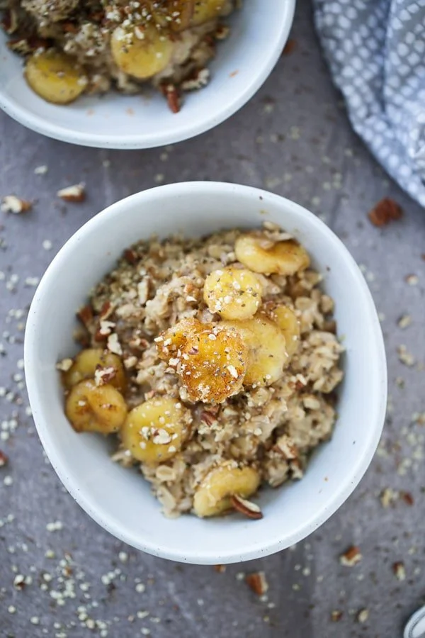 Bananas Foster Rolled Oats
