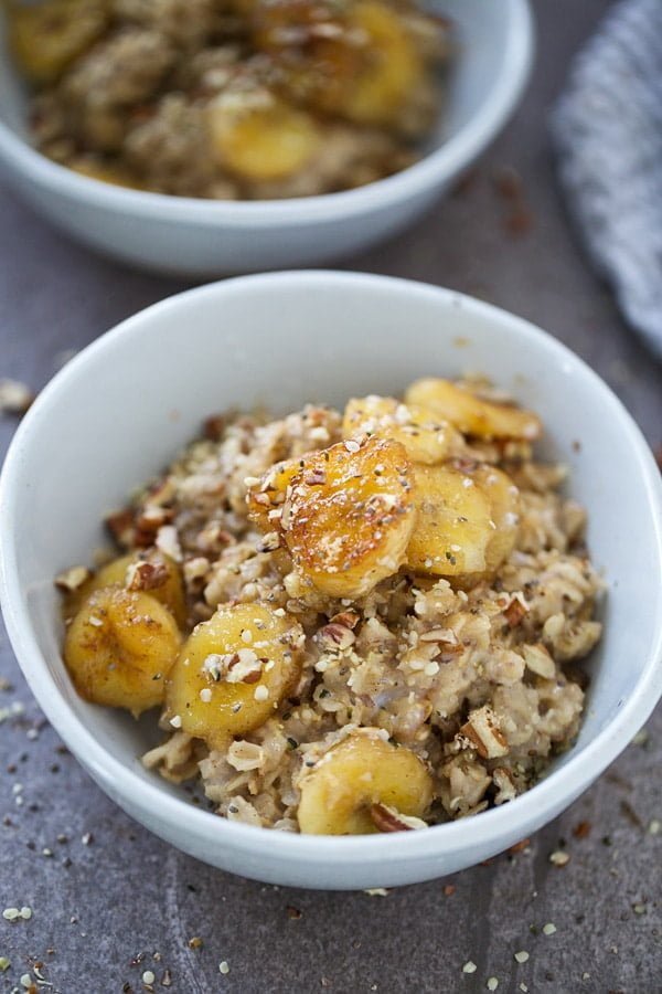 Bananas Foster Rolled Oats