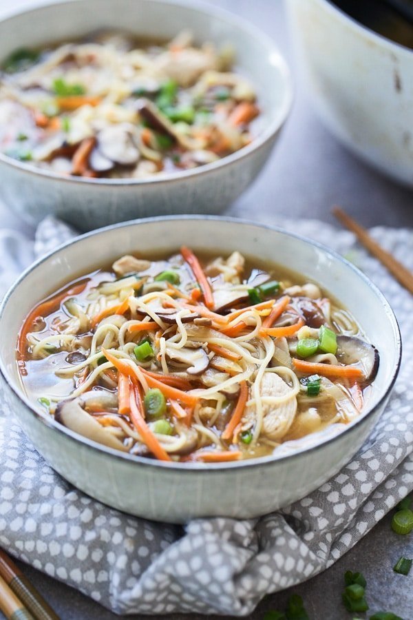 Easy Asian Chicken Noodle Soup