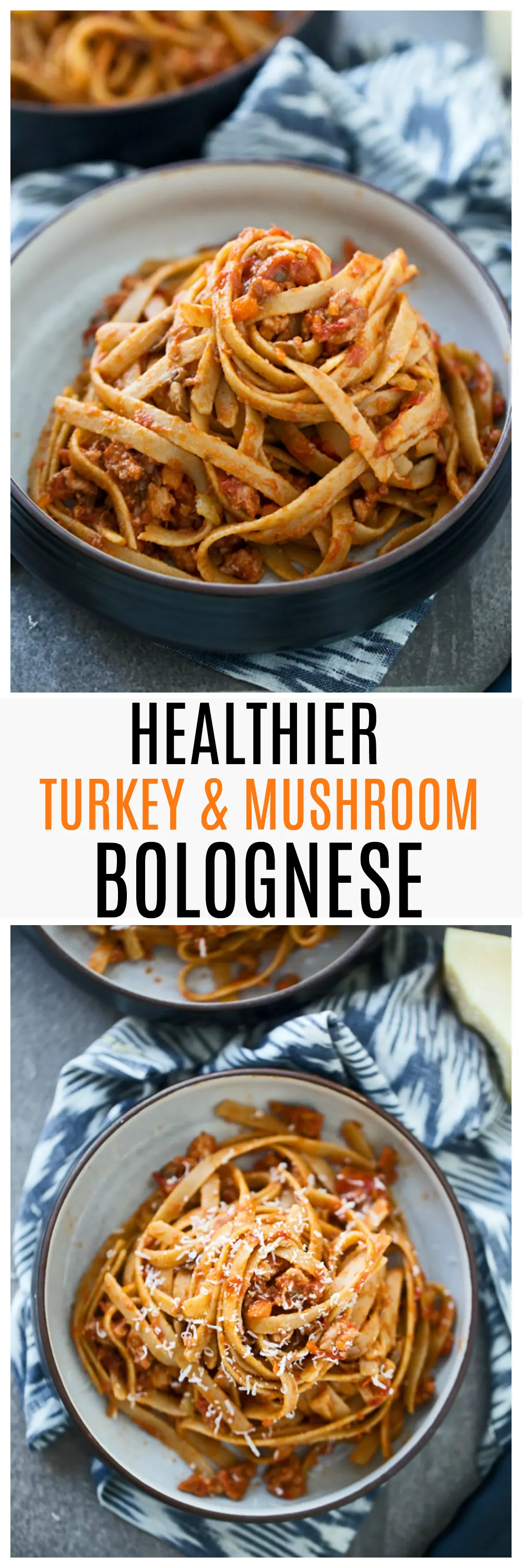 Healthy Turkey and Mushroom Bolognese