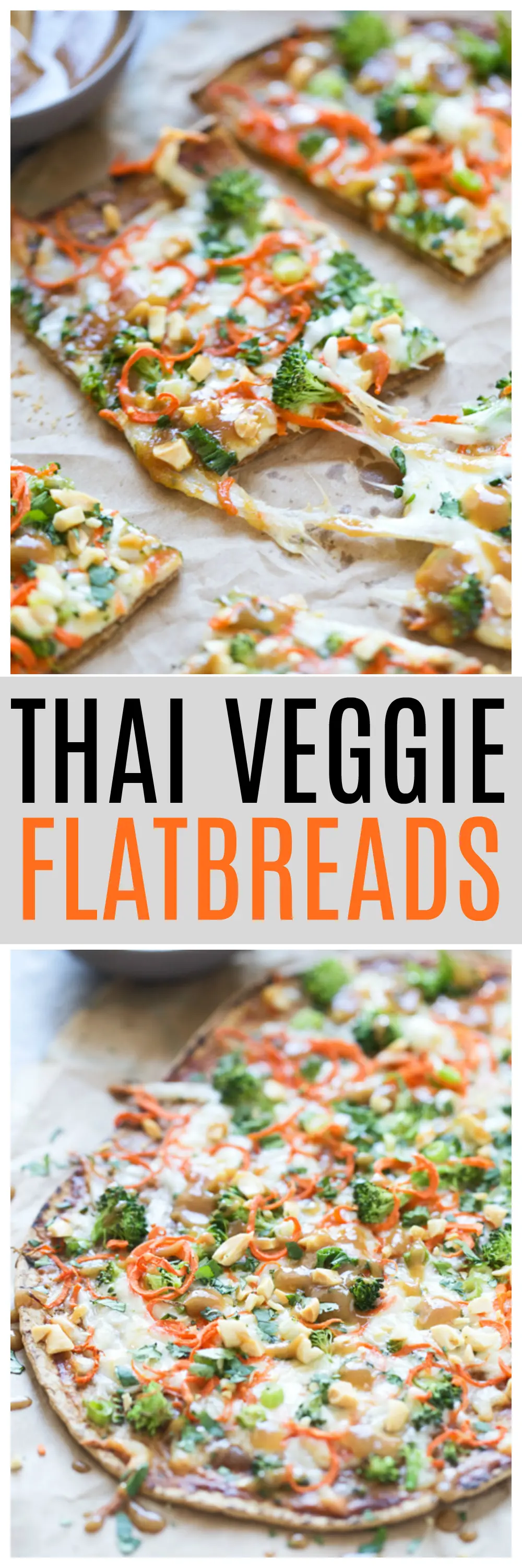 Healthy Thai Veggie Flatbreads