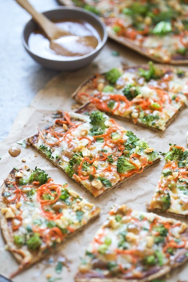 Thai Veggie Flatbreads