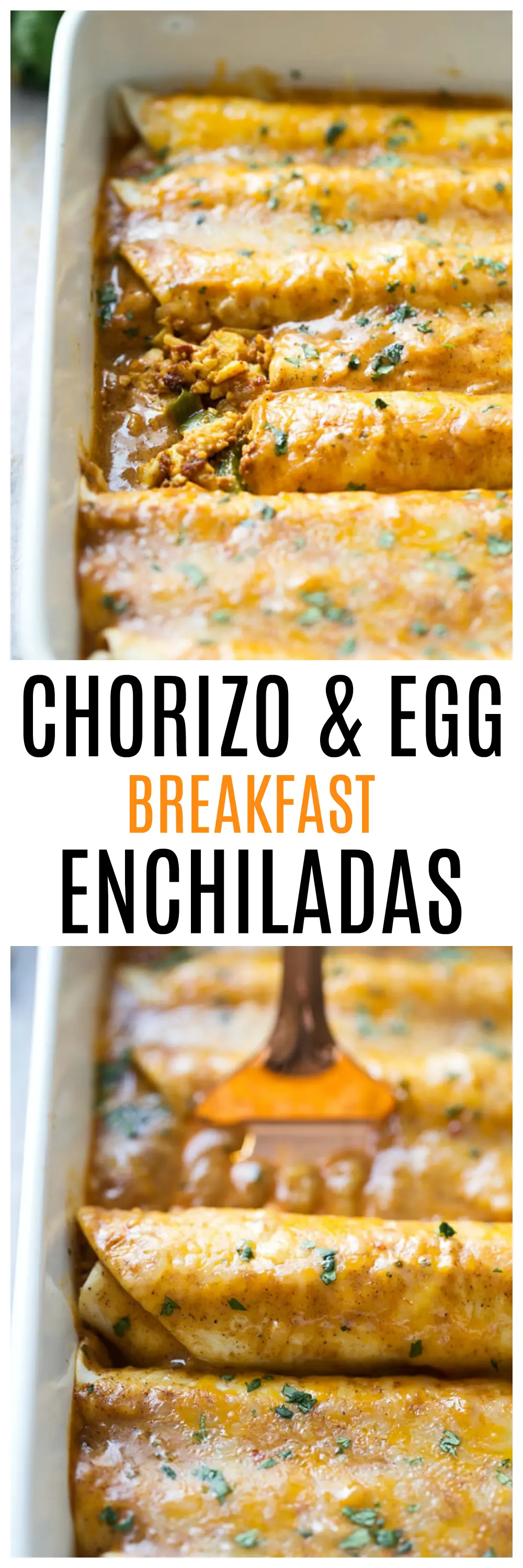 Chorizo and Egg Breakfast Enchiladas