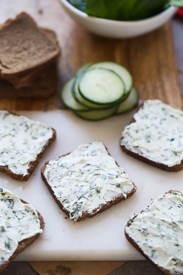 Green Goddess Tea Sandwiches