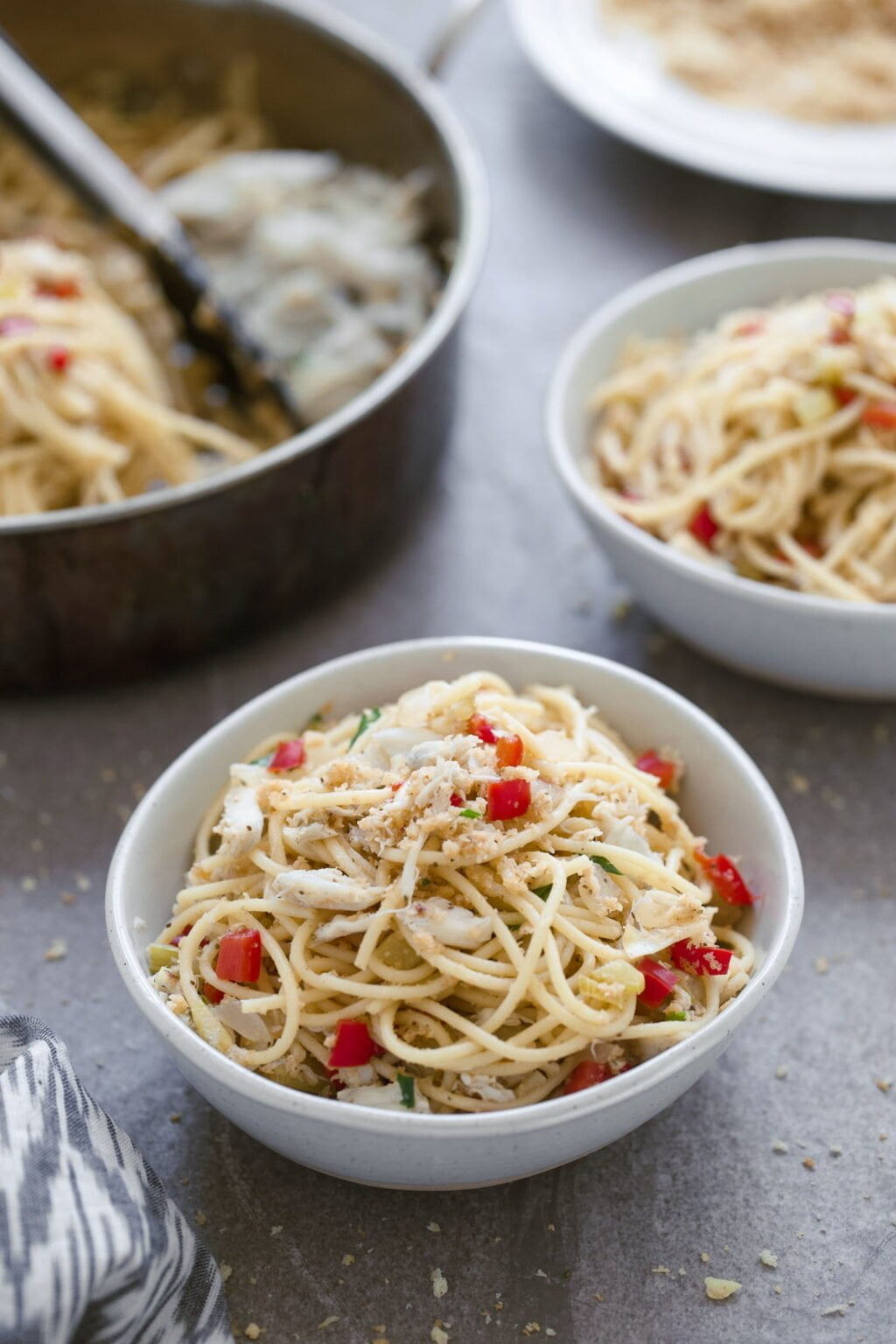 Crab Cake Spaghetti Cooking for Keeps