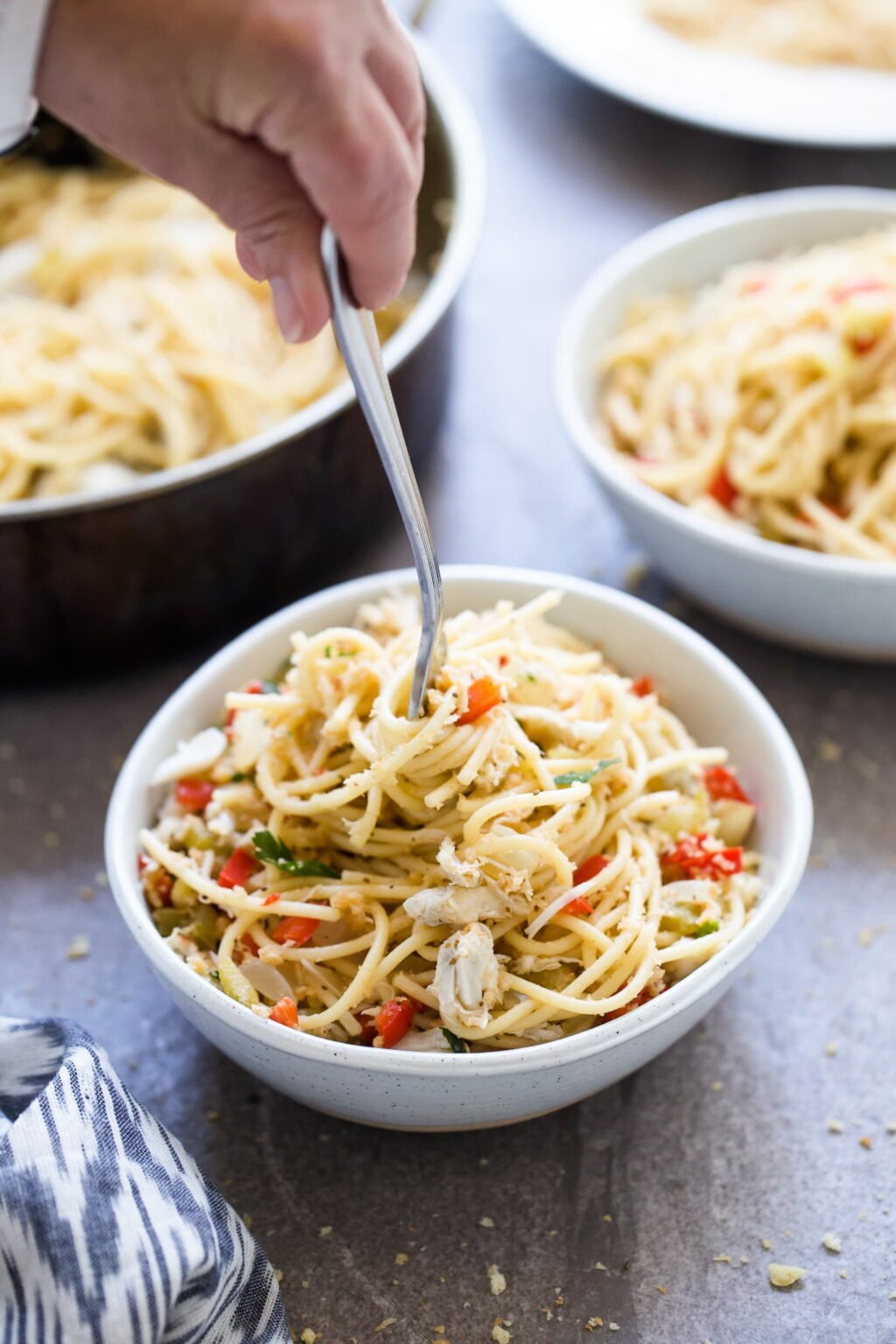 Crab Cake Spaghetti Cooking for Keeps