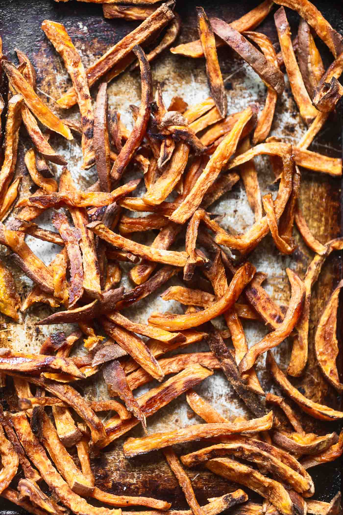 Candied Sweet Potato Fries with Marshmallow Cream