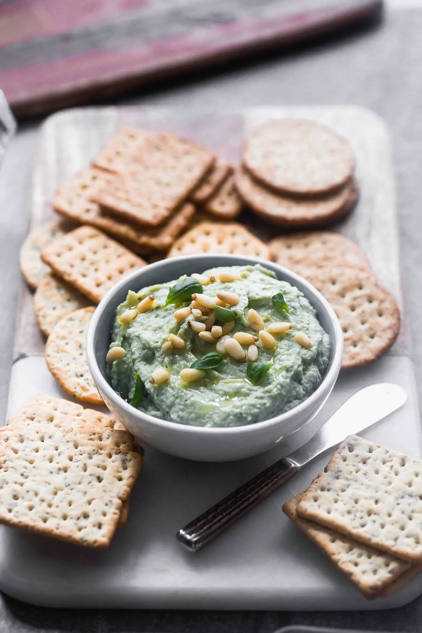 Pesto White Bean Hummus