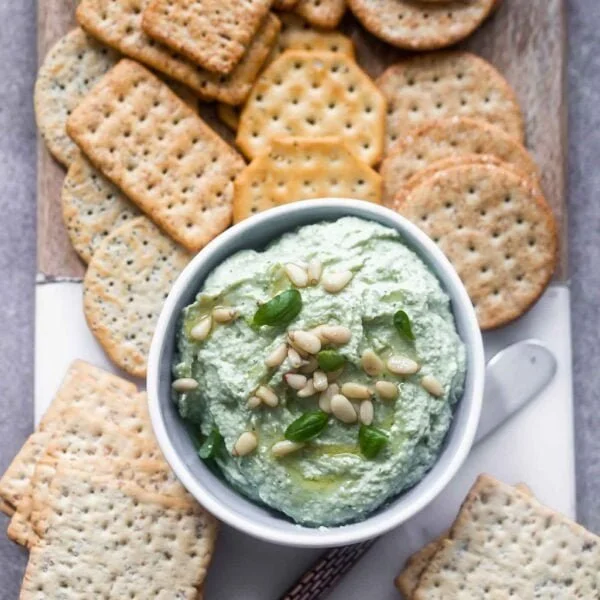 Pesto White Bean Hummus