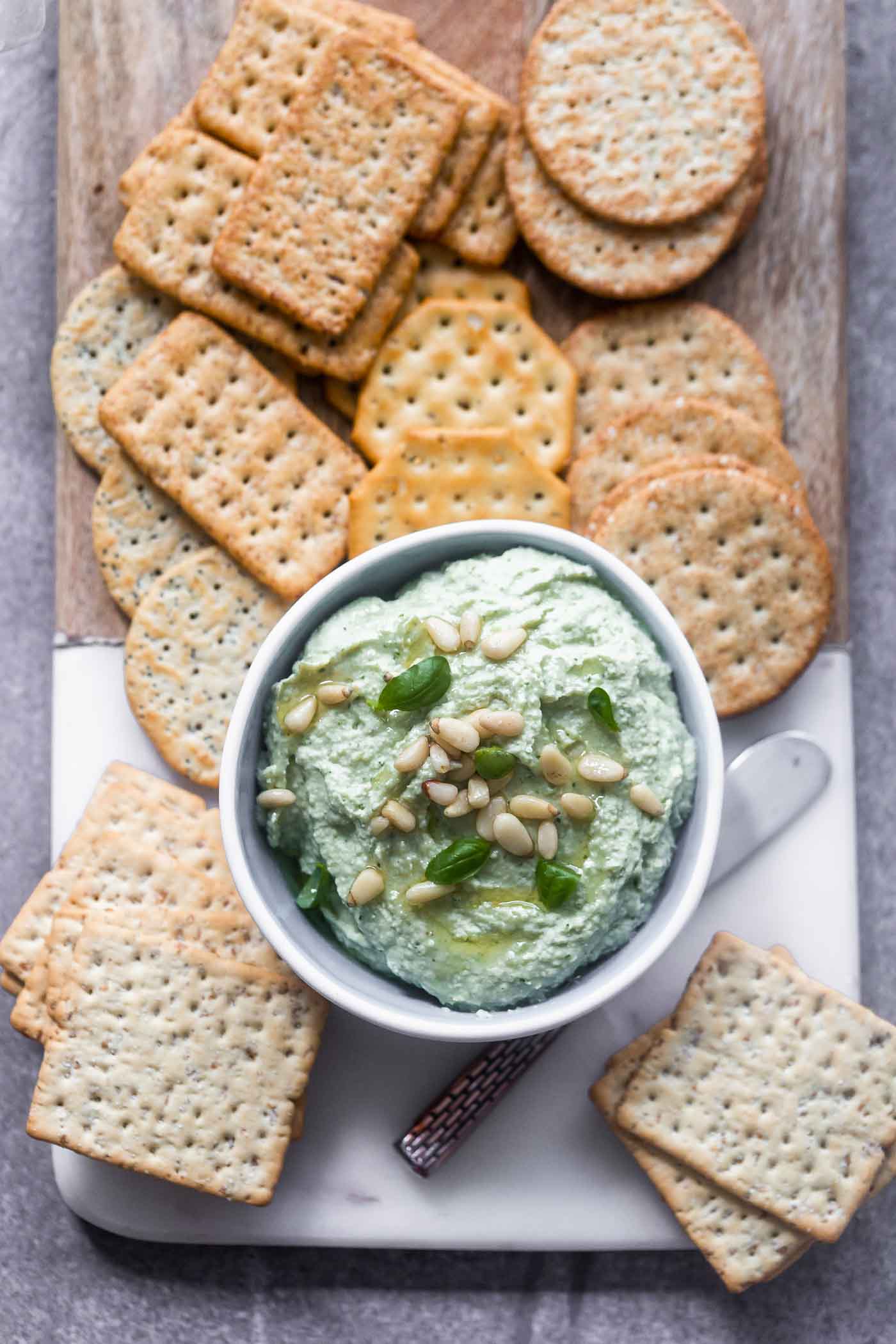 Pesto White Bean Hummus