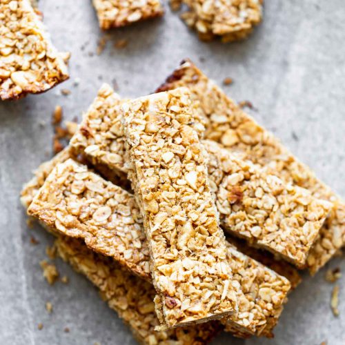 Chewy Cashew Almond Butter Granola Bars - Cooking for Keeps